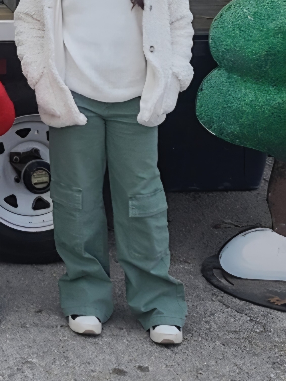 Girls Wide Leg Cargo Pants